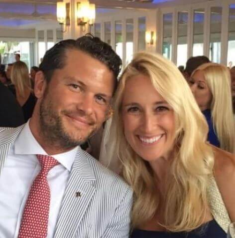 Jennifer Rauchet with her husband, Pete.
